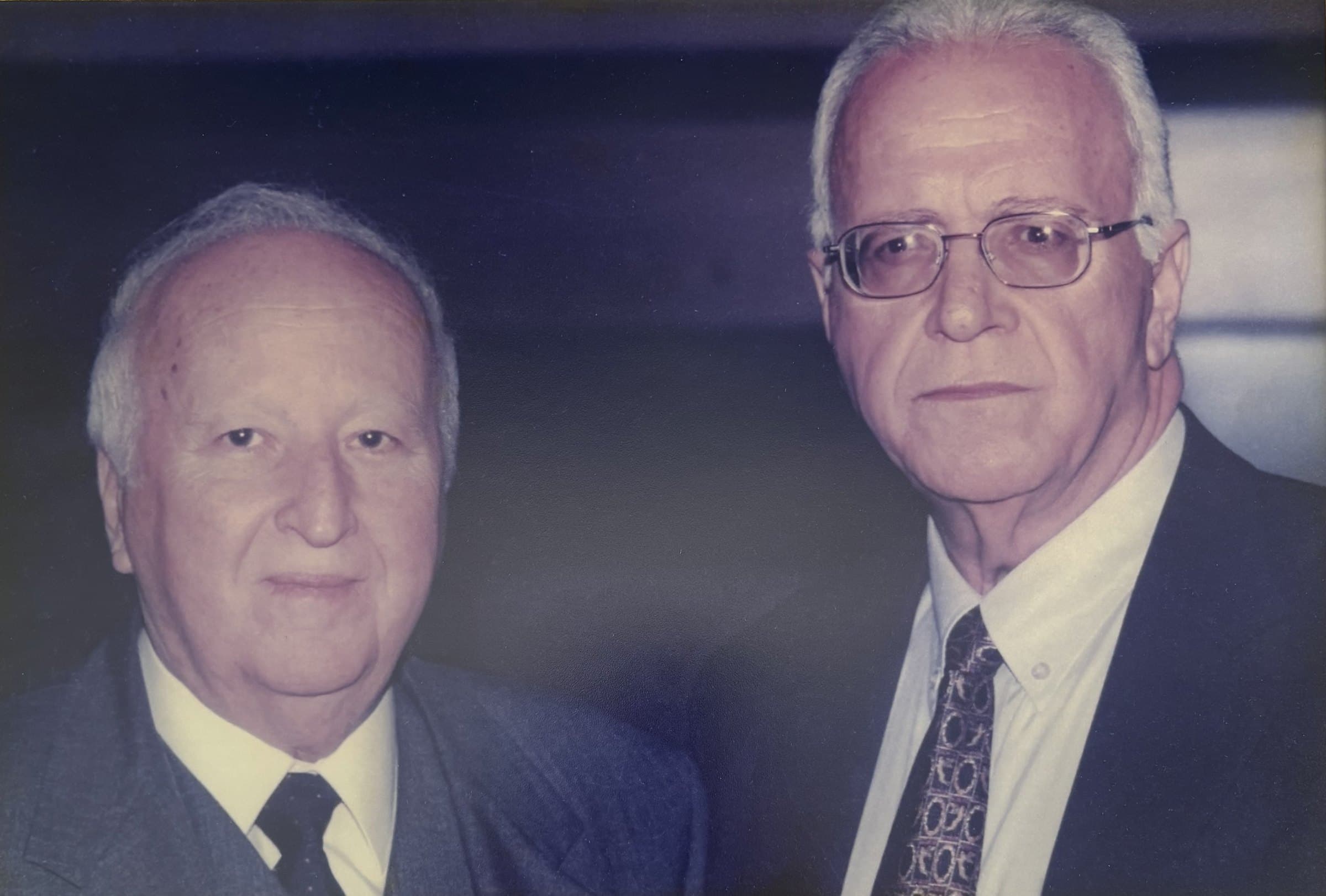 The late Mr. Sabah Beiruti with the late Mr. Ahmad Beiruti